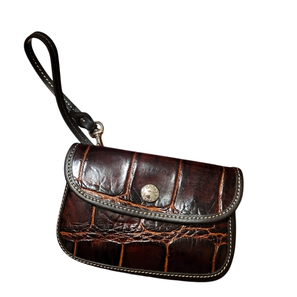 Dooney & Bourke Brown Crocodile-Embossed Tote Bag - F11 - Picture 2 of 11